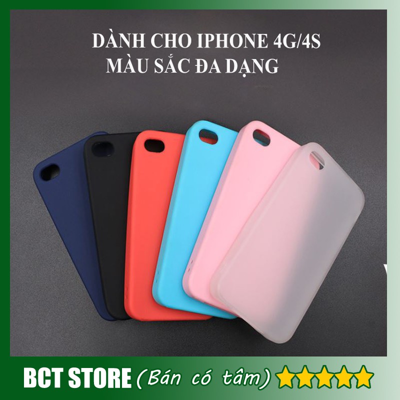 Ốp lưng iPhone 4 4S Silicon mềm chống sốc