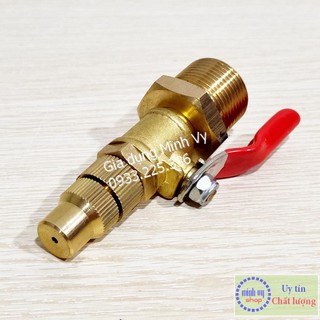 Đầu béc rửa máy lạnh điều hòa dùng cho máy rửa xe chỉnh áp - đầu chỉnh được - ngắn/cong