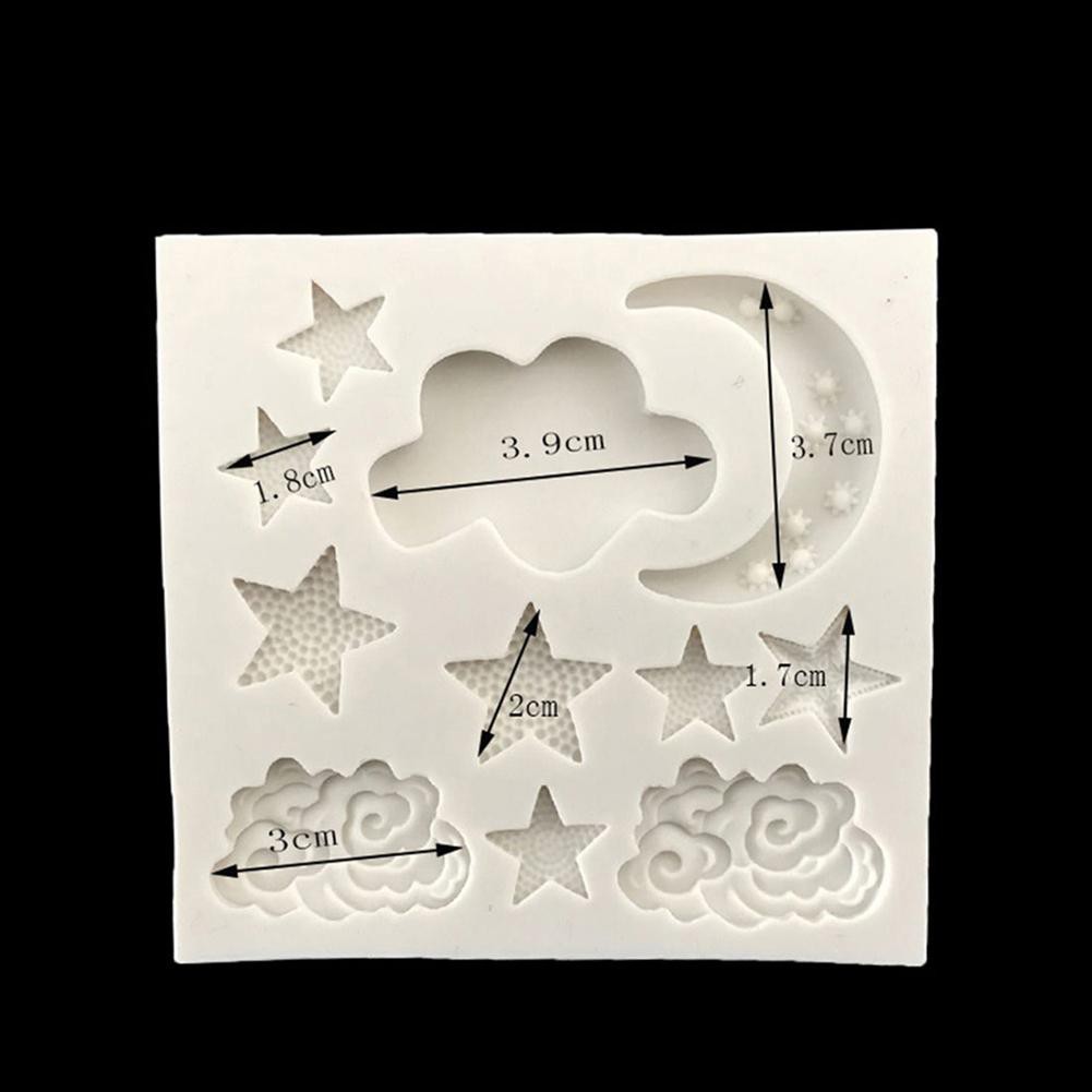 Khuôn làm bánh kiểu dáng ngôi sao mặt trăng đẹp mắt 8.1cm x 8.6cm