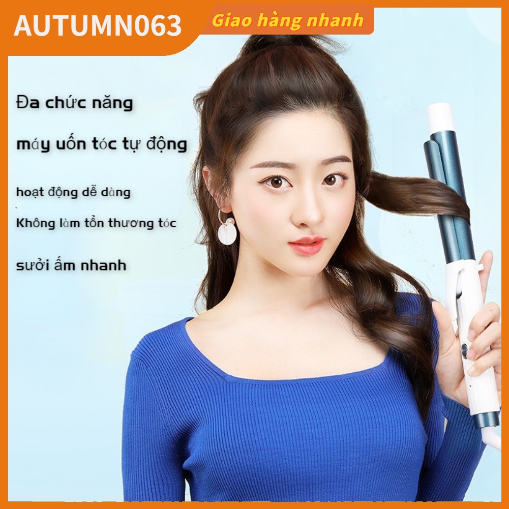 Máy Uốn Tóc Cầm Tay Máy Uốn Tóc Thông Minh Bằng Nhựa Có Nút Bấm Tiện Lợi Autumn063