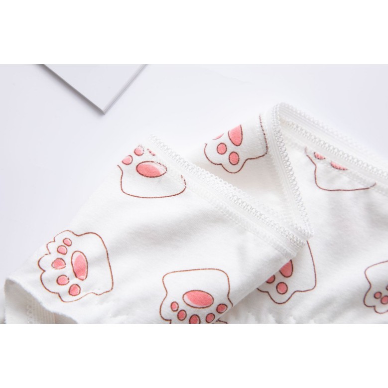 Quần Lót Nữ Cotton Mỏng Bàn Chân Mèo Xuất Hàn  Hàng Loại Đẹp.