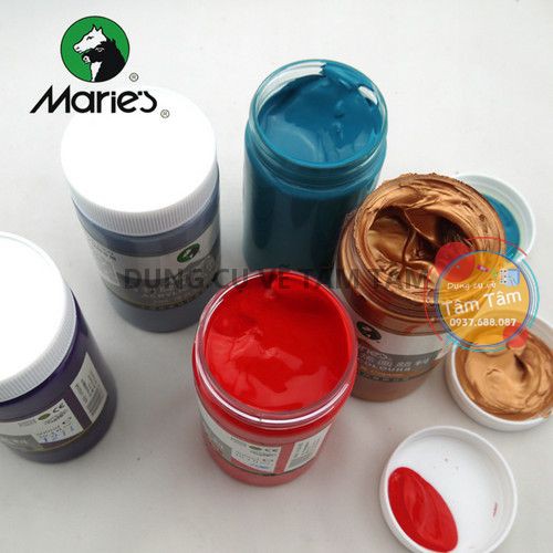 [ TÂM TÂM ]-Màu acrylic Maries, Màu Acrylic Maries vẽ mọi chất liệu 300ml (phần 1/2)-