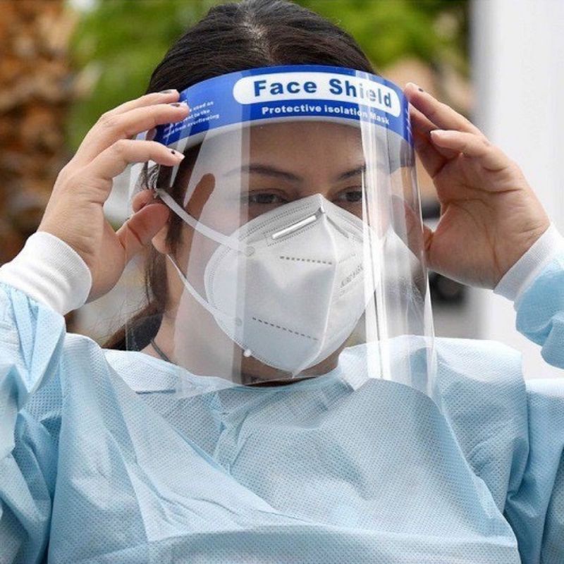 Kính Faceshield chống giọt bắn, phòng dịch y tế nhiều mẫu