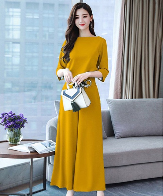 Set bộ thời trang cao cấp size M L Xl ( set áo kèm quần cột eo hàng bao đẹp)