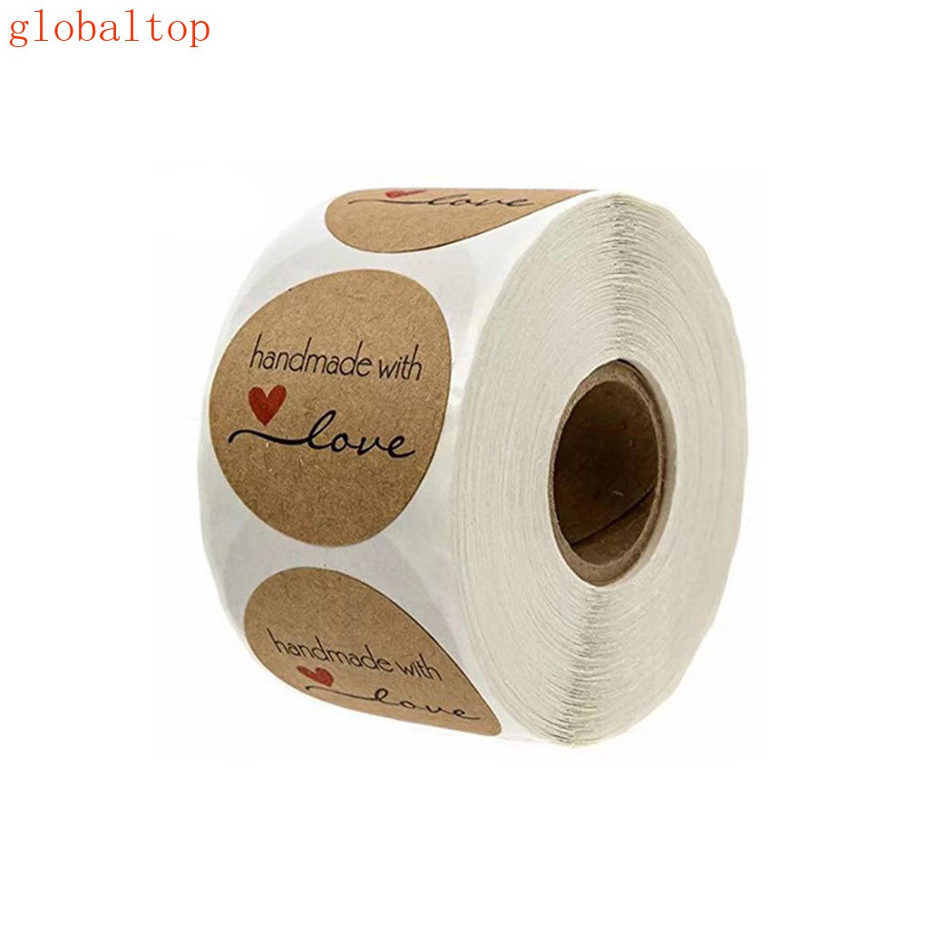 Cuộn 500 Nhãn Dán Trang Trí Phong Cách Giáng Sinh