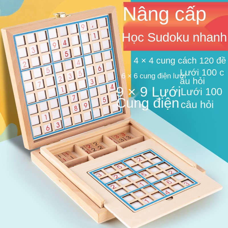 □Sudoku bảng toán học và tư duy logic rèn luyện đồ chơi giáo dục cho trẻ nhỏ dành sinh tiểu 3-10 tuổi