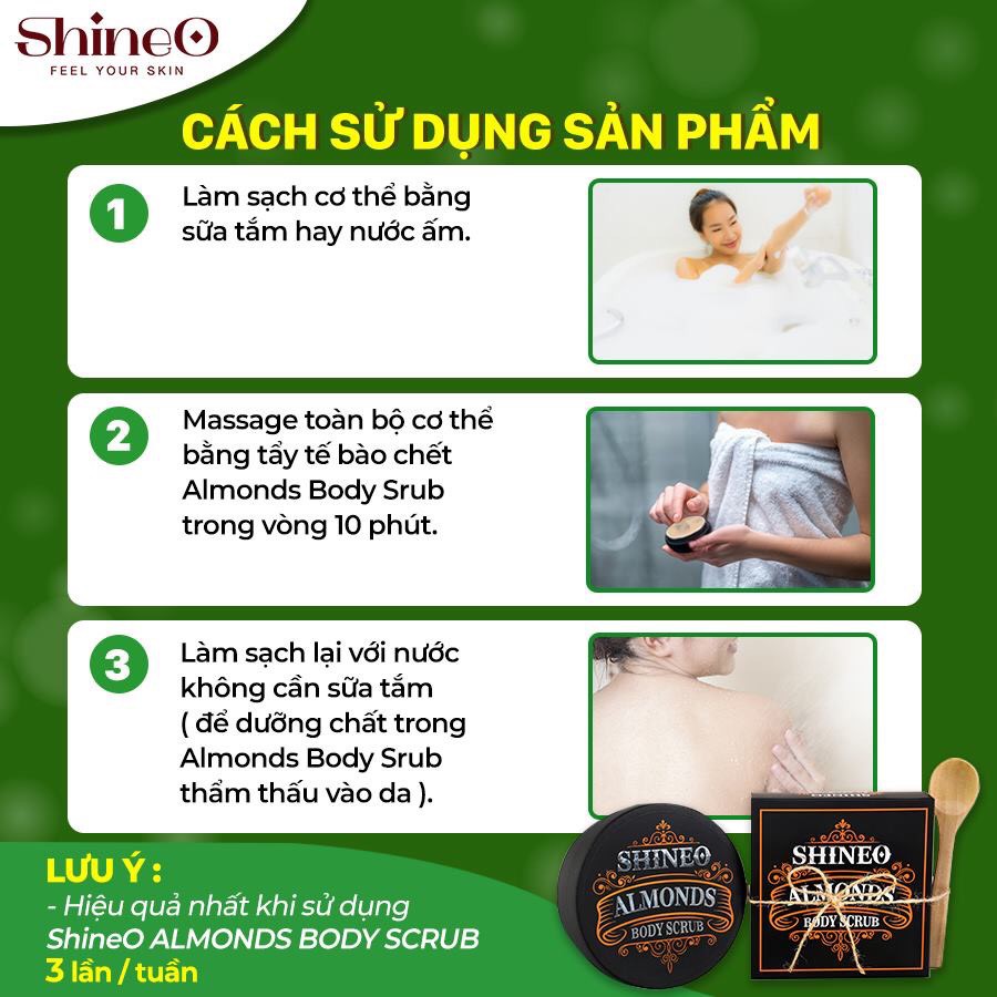 SHINEO | Tẩy tế bào chết toàn thân ( 25gram ) | BigBuy360 - bigbuy360.vn