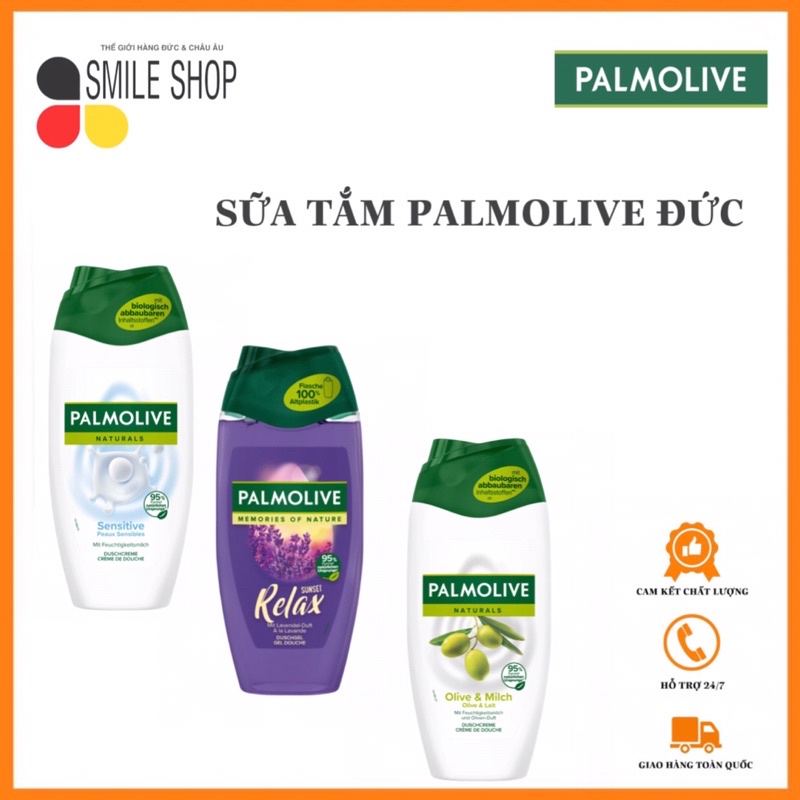 Sữa Tắm Palmolive Đức 250ml & 650ml