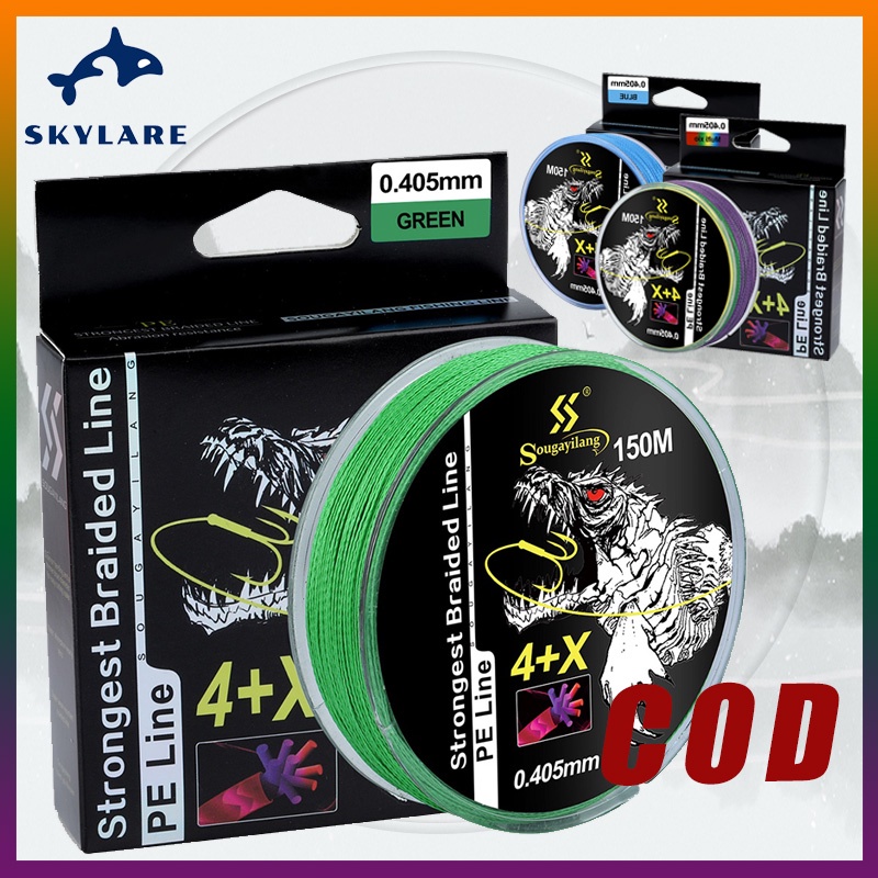 🔥cước câu cá 5 sợi PE Braid 150m cước câu cá siêu bền