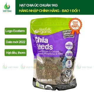 Hạt chia [FREESHIP] Hạt chia Úc Absolute Organic mới nhất (1KG)