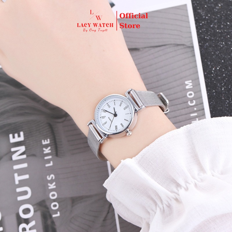 Đồng hồ nữ LaCy Watch đồng hồ đeo tay dây kim loại mặt tròn nhỏ cọc số La Mã trẻ trung DHJI0020 | BigBuy360 - bigbuy360.vn
