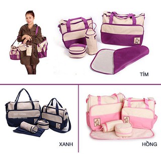 Set túi đựng đồ mẹ và bé 5 chi tiết