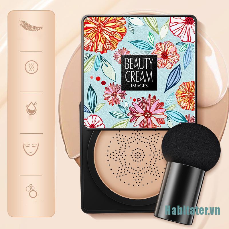 【Habitater】BB Air Cushion Foundation Mushroom Head CC Cream Concealer Whitening Makeup