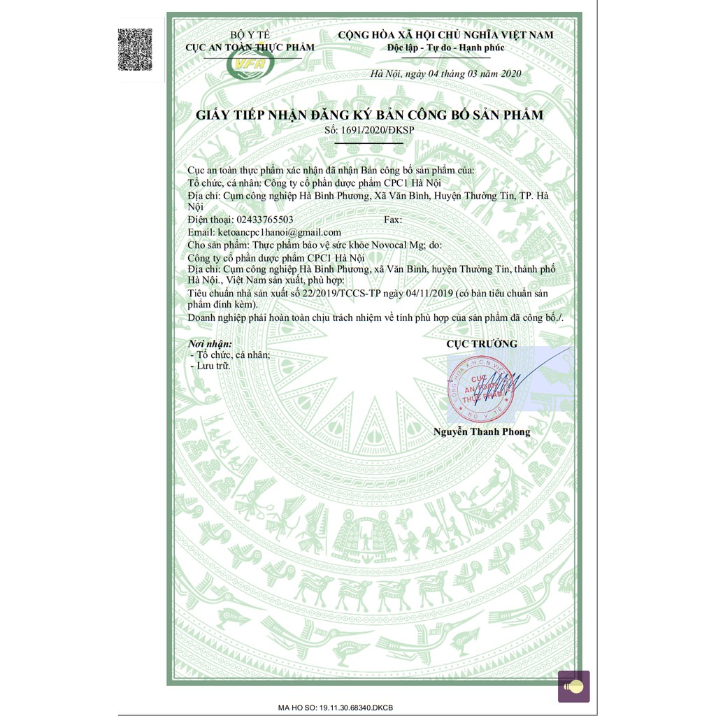 NOVOCAL MG 10ml Ống uống bổ sung CANXI, MAGIE HỮU CƠ không lo táo bón , sỏi thận. | Thế Giới Skin Care