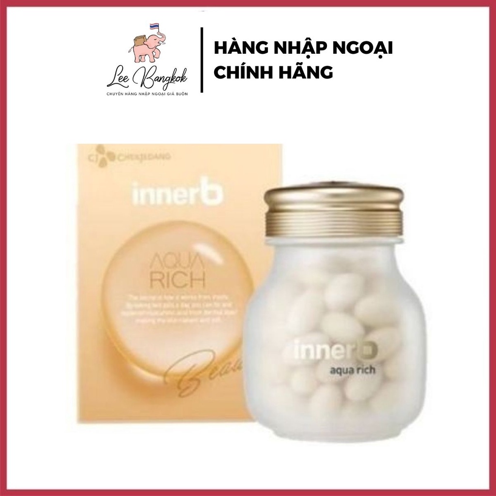 Viên Uống Cấp Nước Collagen Innerb Aqua Rich 70 viên Cung Cấp Nước, Độ Ẩm Cho Da