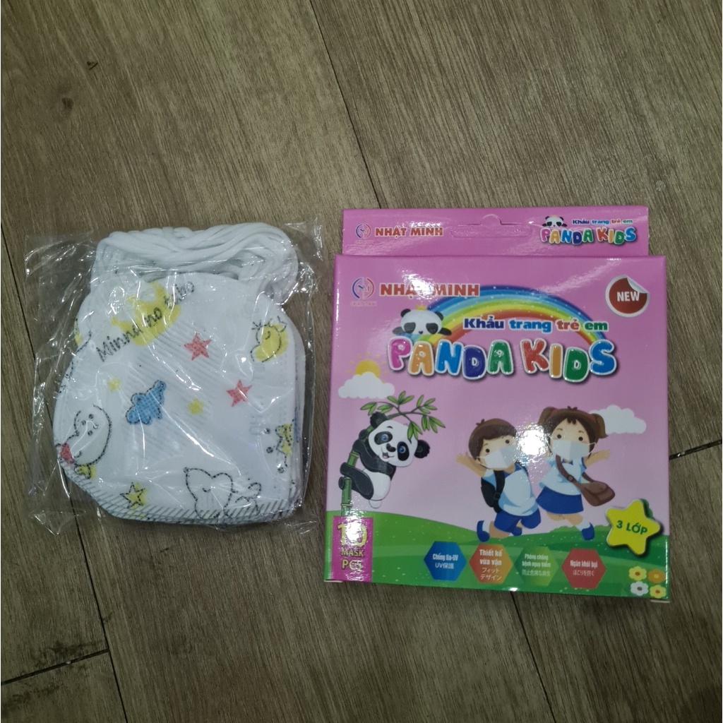 Khẩu Trang Gấu Panda Trẻ Em Hộp 10 Cái, mẫu cute nhất năm cho bé yêu