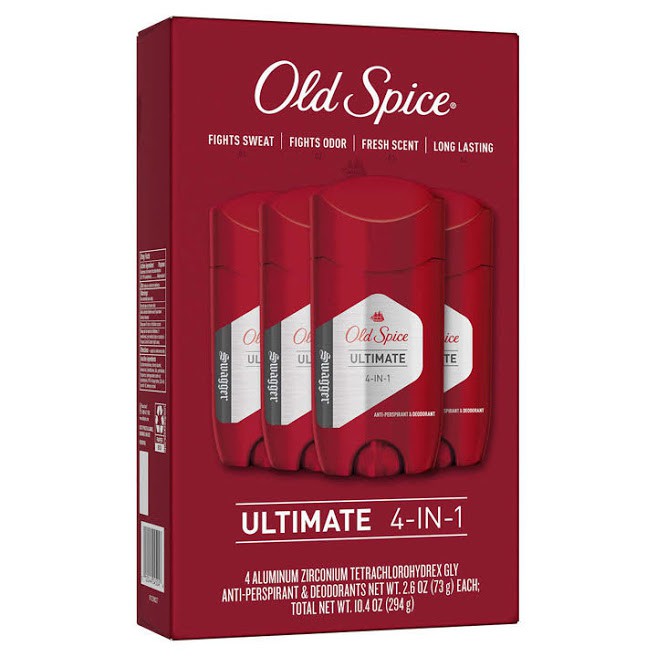 Lăn Sáp khử mùi nam Old Spice Red Collection 85g (sáp xanh) Swagger , Aqua Reef , After Hours , Captain