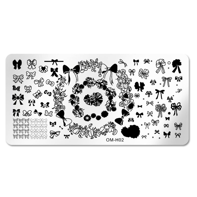 Khuôn Trang Trí Móng Tay Nghệ Thuật Họa Tiết Hoa Bướm Xinh Xắn