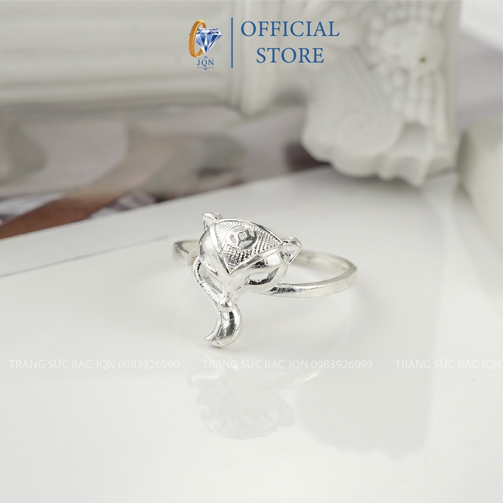 Nhẫn Hồ Ly Bạc Ta JQN May Mắn Tình Duyên N73