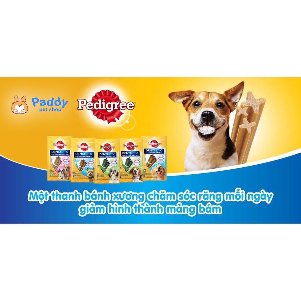 Bánh Xương Sạch Răng Cho Chó Cỡ Trung 10-25kg Pedigree Dentastix Medium Dogs 98g