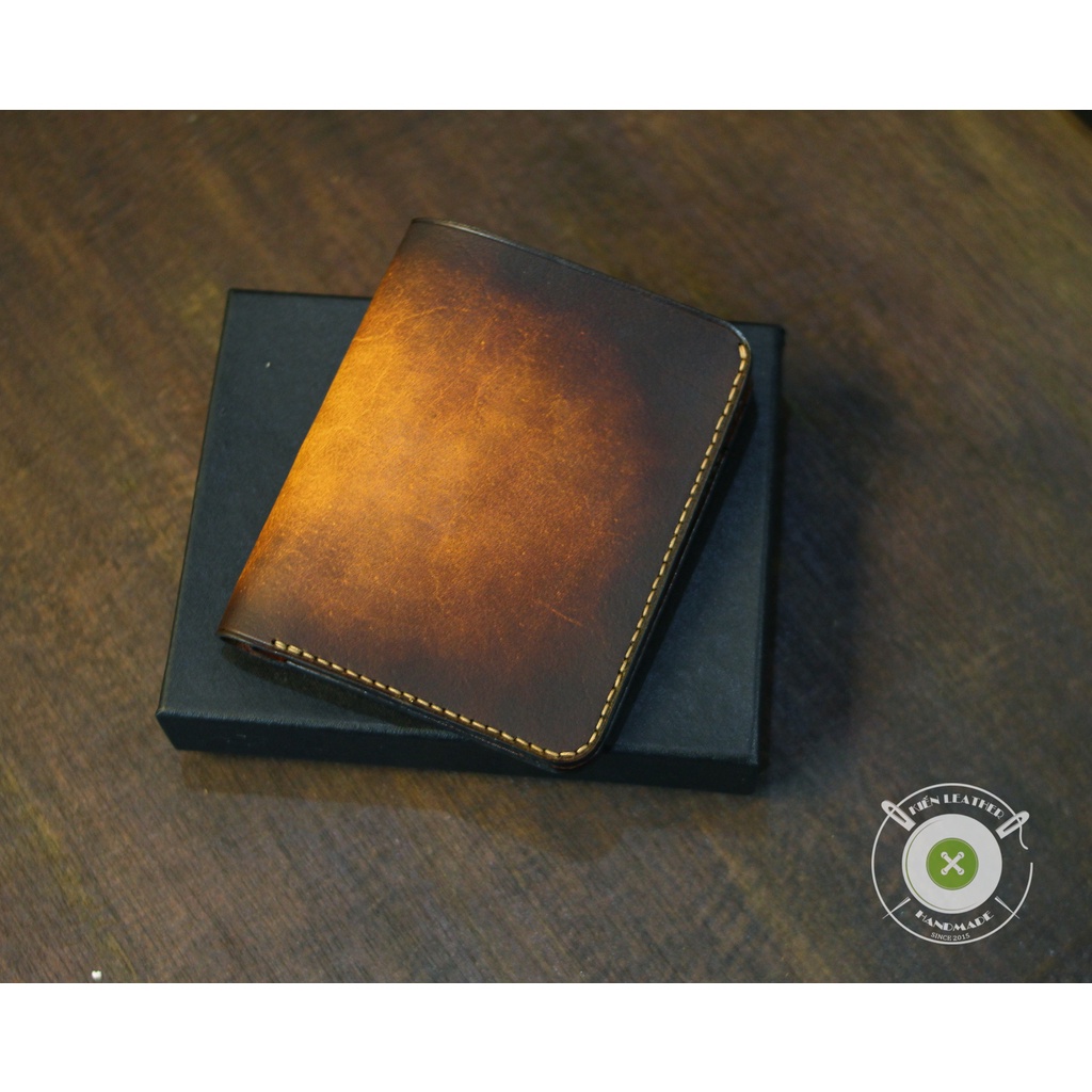 Ví nam cao cấp, Ví da màu Patina độc đáo,Hàng thủ công, Bảo hành 5 năm