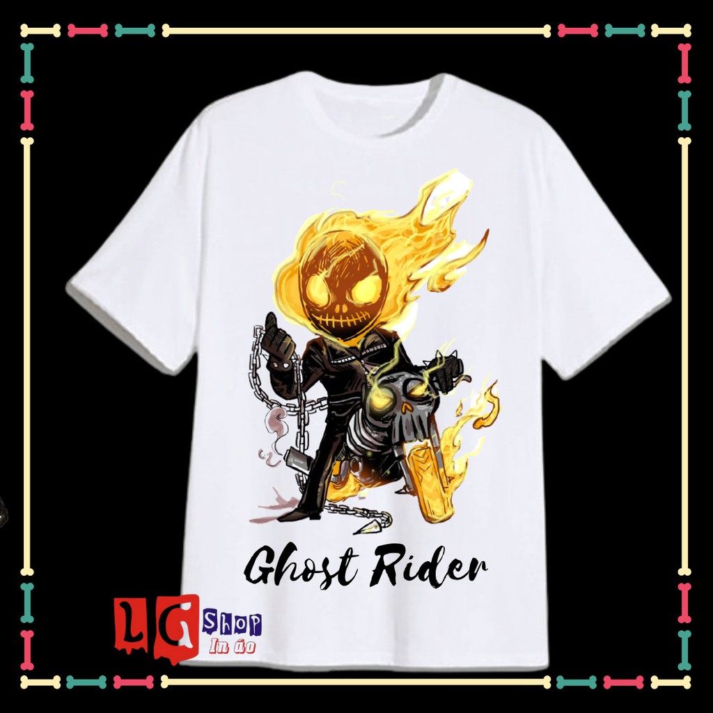 Áo Thun xịn xò cho bé trai- In hình ma tốc độ ( Ghost Rider)