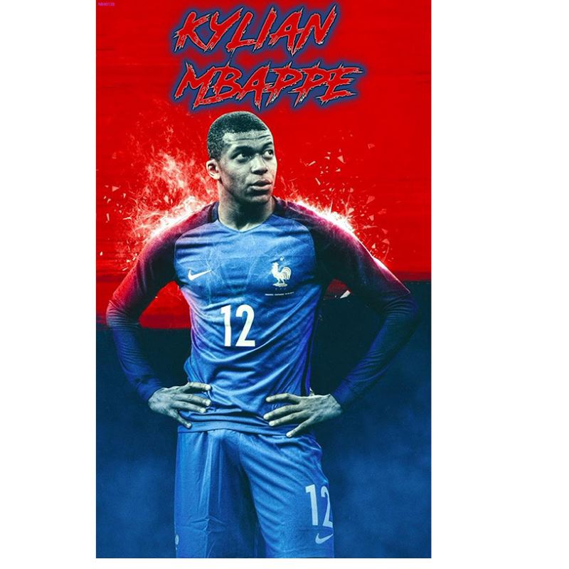 FIFA World Cup Football Soccer Star The Best FIFA Men's Player Luka Modrić Kylian Mbappé Vintage Craft Paper Poster Decorative Wall Sticker 1 pcs