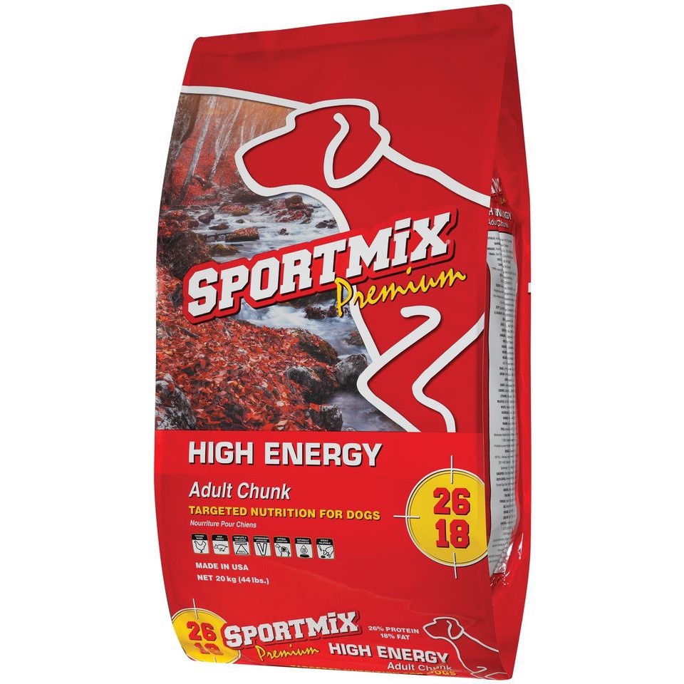 [DINH DƯỠNG CAO] Thức ăn hạt 20KG CHO TẤT CẢ GIỐNG CHÓ SPORTMIX HIGH ENERGY vị Thịt Gà và Ngũ Cốc