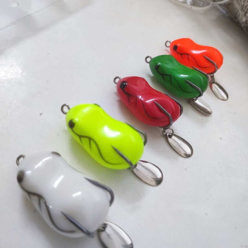 Combo 5 nhái hơi chuyên câu lure tặng kèm hộp đựng