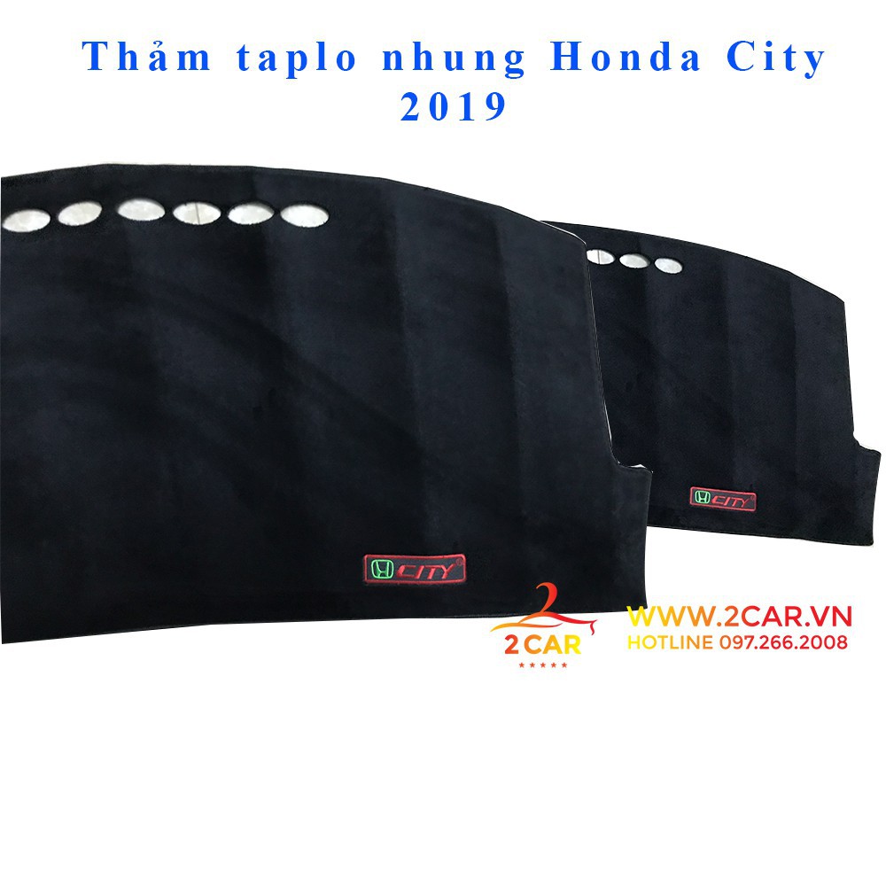 Thảm taplo nhung xe Honda City 2014- 2020, 2021- Hàng đẹp