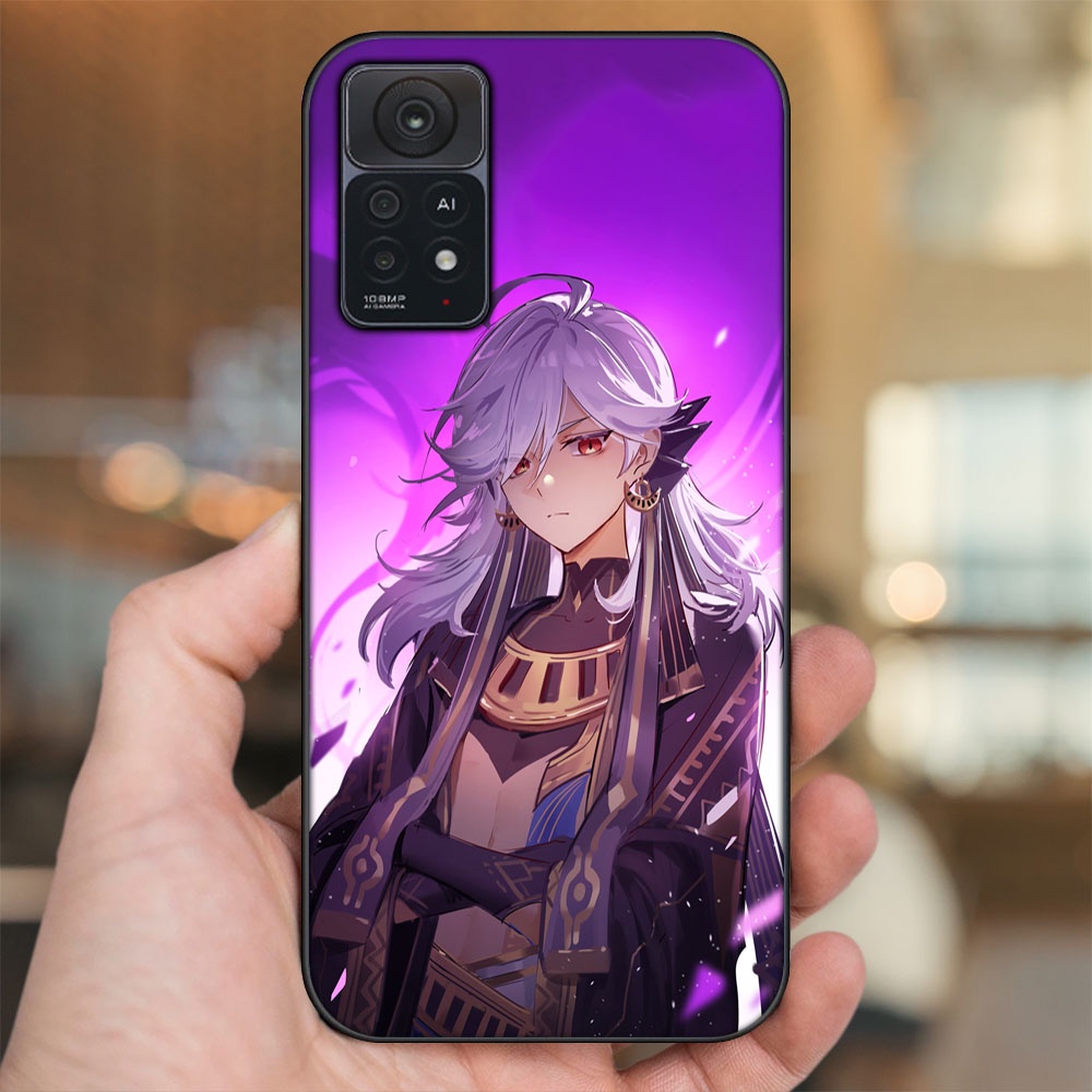 Ốp lưng Xiaomi Redmi Note 11 Pro 5G viền đen in hình Cyno Genshin Impact