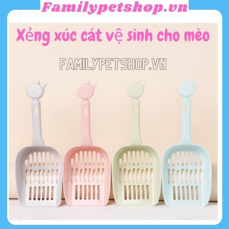 Xẻng xúc cát vệ sinh cho mèo-xẻng hót cát dọn vệ sinh phân cho mèo-familypetshop.vn