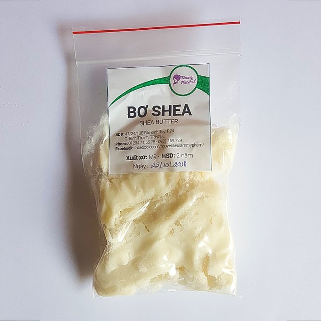 Bơ shea tinh chế (Refine shea butter) 10g/50g/100g _Nguyên liệu làm son | BigBuy360 - bigbuy360.vn