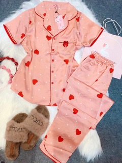 Đồ bộ lụa satin Flamingo