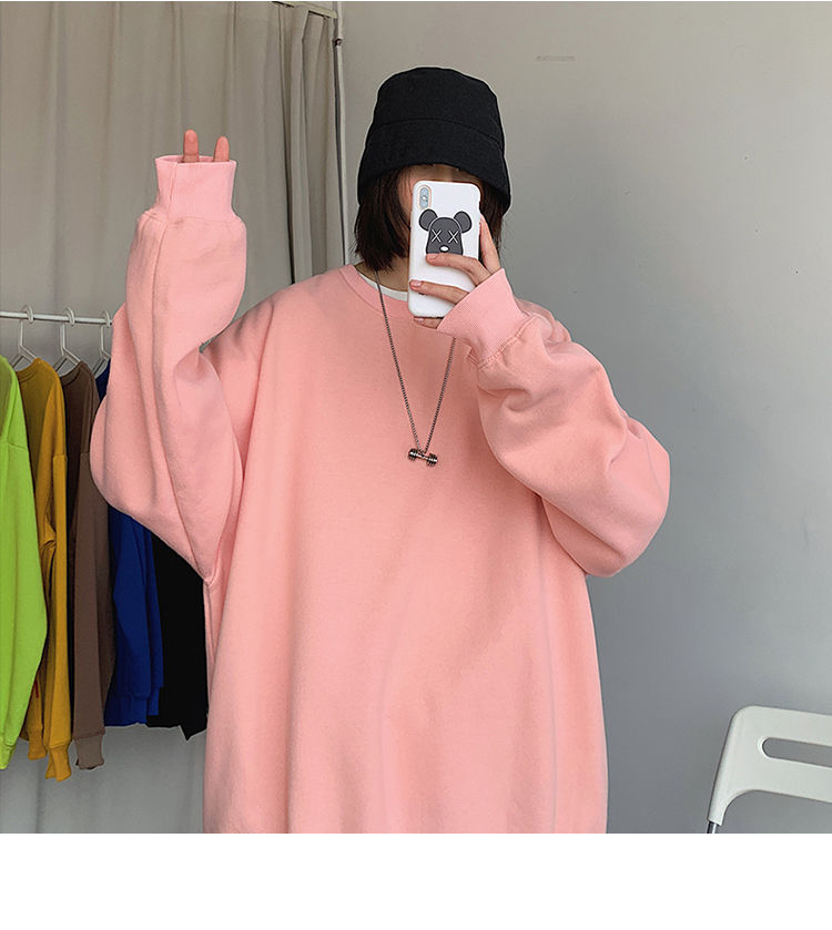 Áo Sweater cổ tròn dáng rộng thời trang năng động cho nam | BigBuy360 - bigbuy360.vn