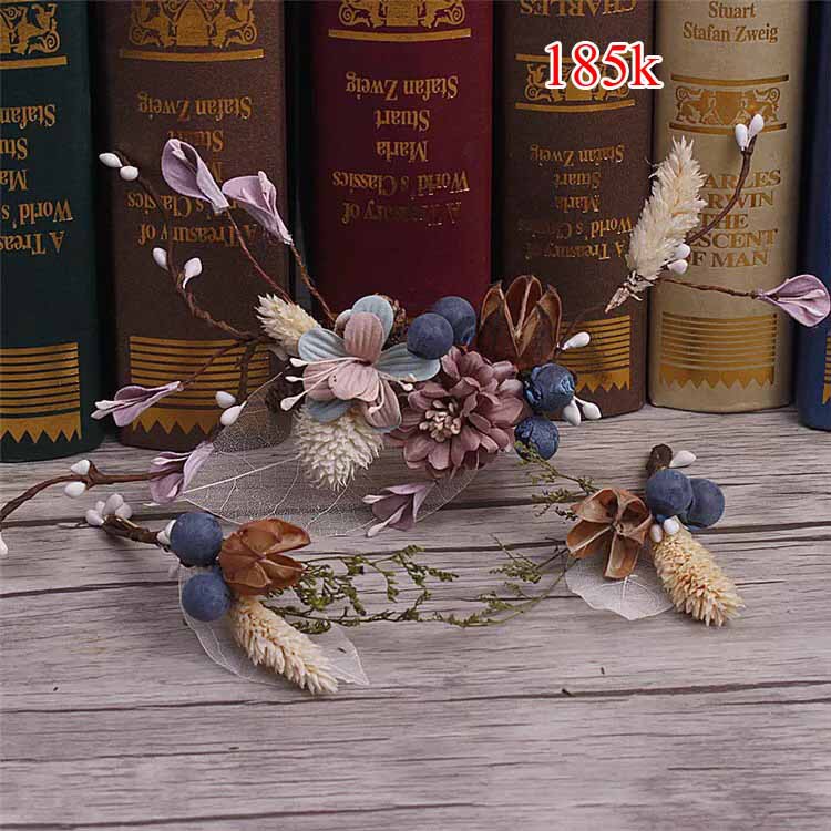 Phụ kiện cưới Giang - cài tóc - cài tóc cô dâu - Bộ ba cài tóc cô dâu tông hoa khô mẫu cài tóc cô dâ