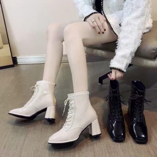 Giầy boots cao gót nữ cao 7 phân hàng nhập cao cấp + ảnh thật