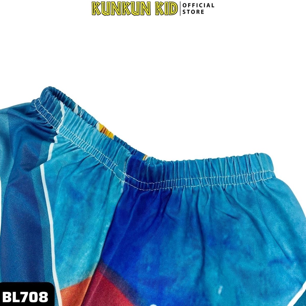 Quần áo bé trai Kunkun Kid BL708 in hình Siêu nhân Marvel chất Thun lạnh size đại từ 10-60kg