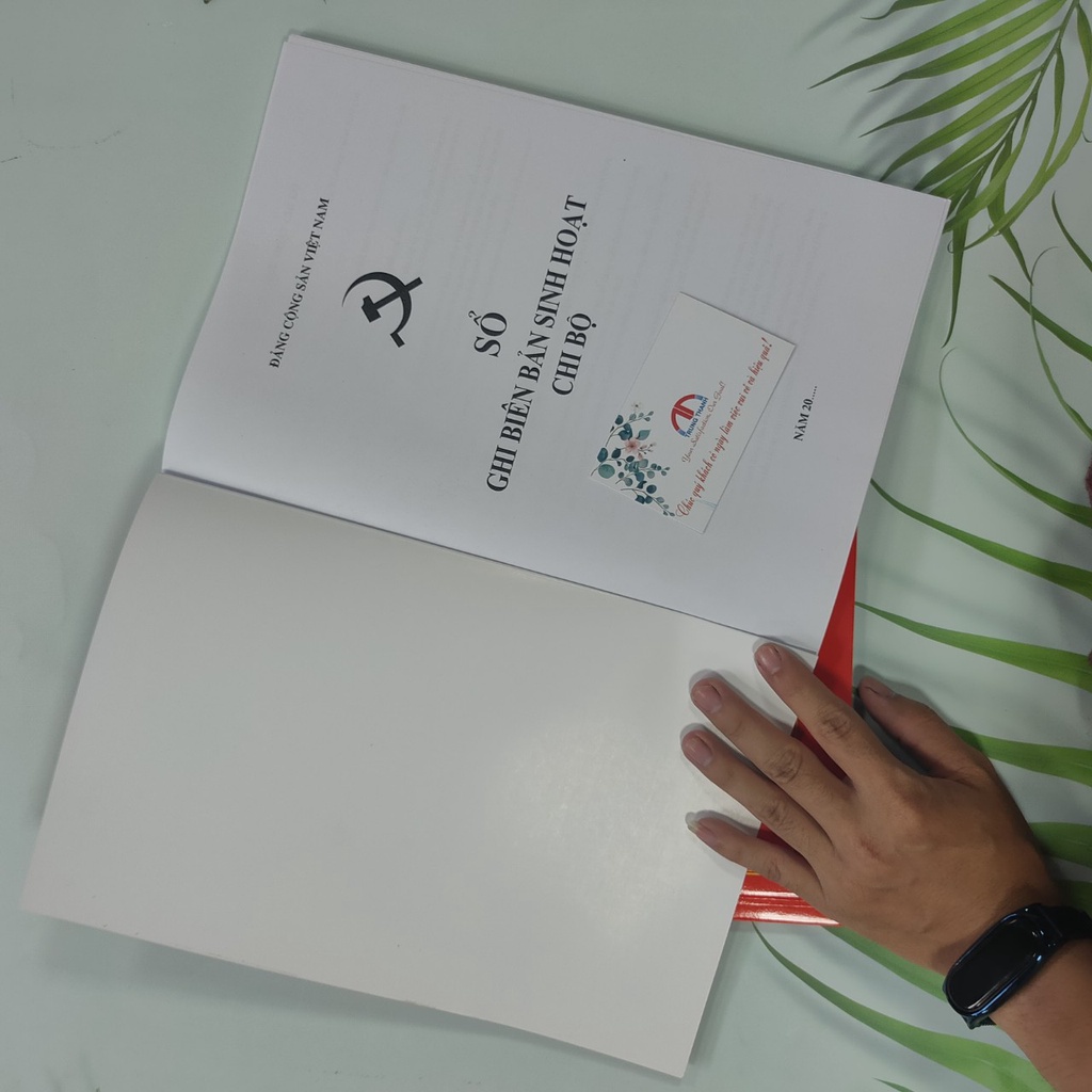 Sổ Đảng các loại - Sổ Nghị Quyết, Sổ biên bản sinh hoạt chi bộ, sổ ghi biên bản sinh hoạt chi Đảng bộ...