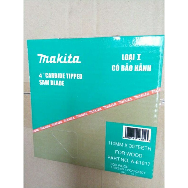 Lưỡi cắt gỗ M AKITA phi 100 hàng loại I - Lưỡi cưa Gỗ LOẠI 1