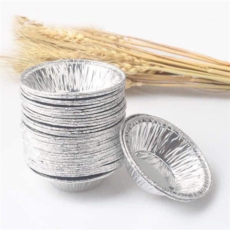 Sét 10 đế tart bạc làm bánh tart trứng