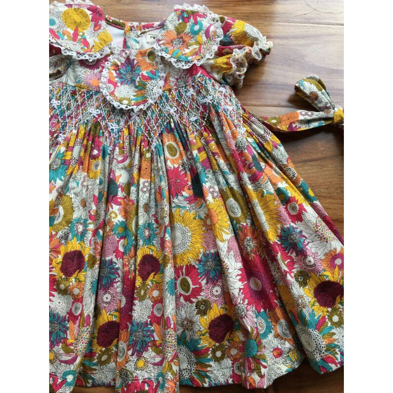 Váy smock hoa mùa hè