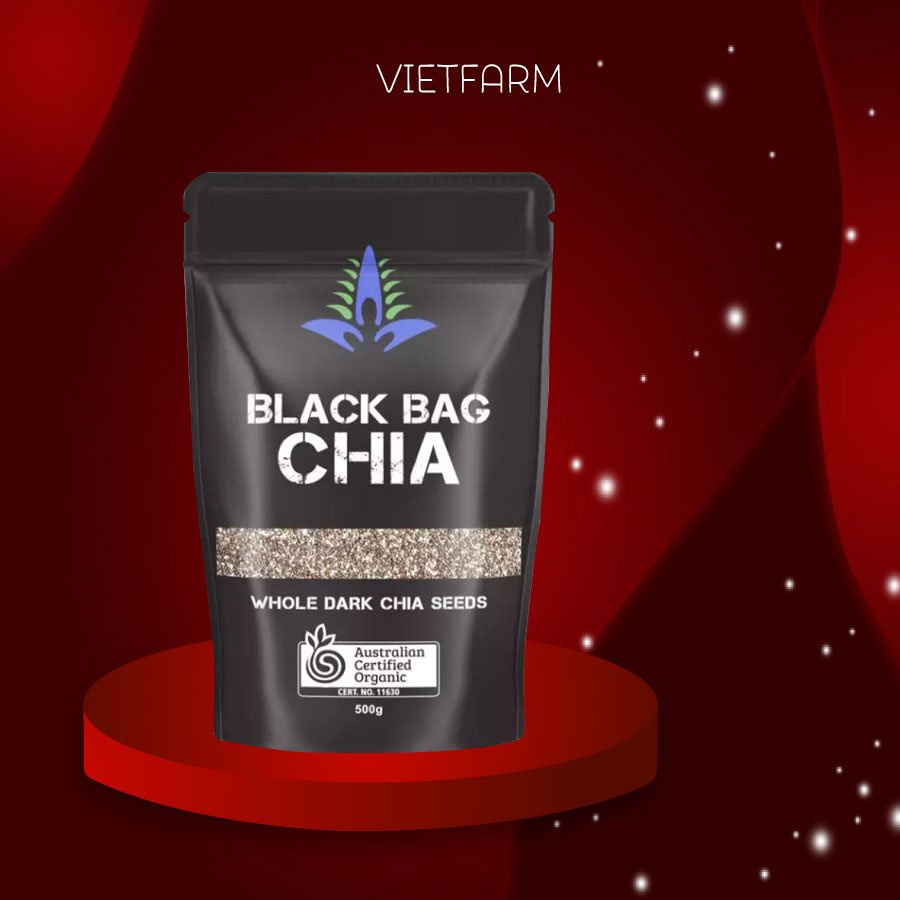Hạt Chia Úc Giảm Cân túi 0,5Kg - Giảm Cân, Tốt Cho Hệ Tim Mạch - Vietfarm