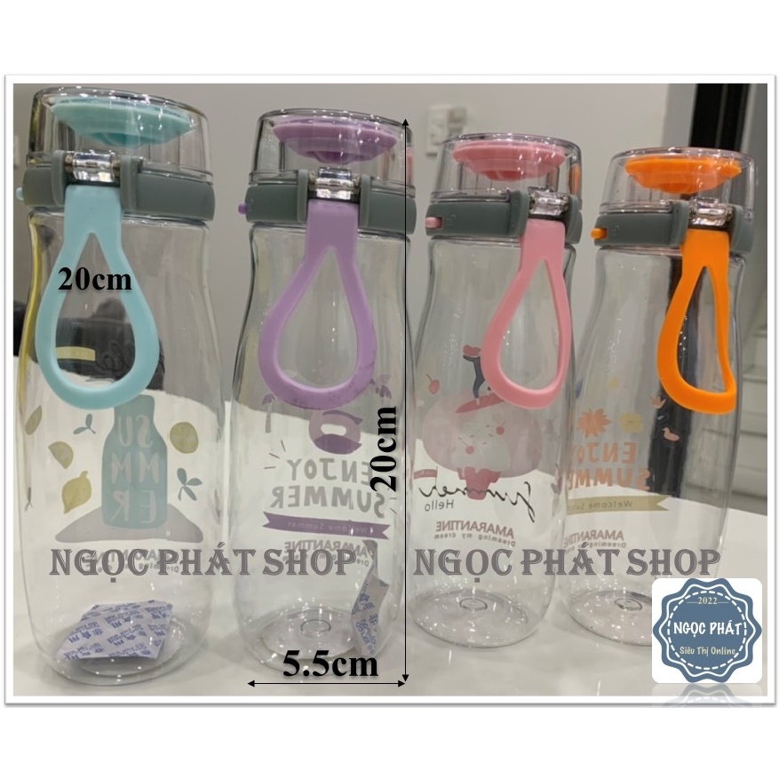 [CỰC CUTE] Bình uống nước nhựa ENJOY SUMMER 500ml