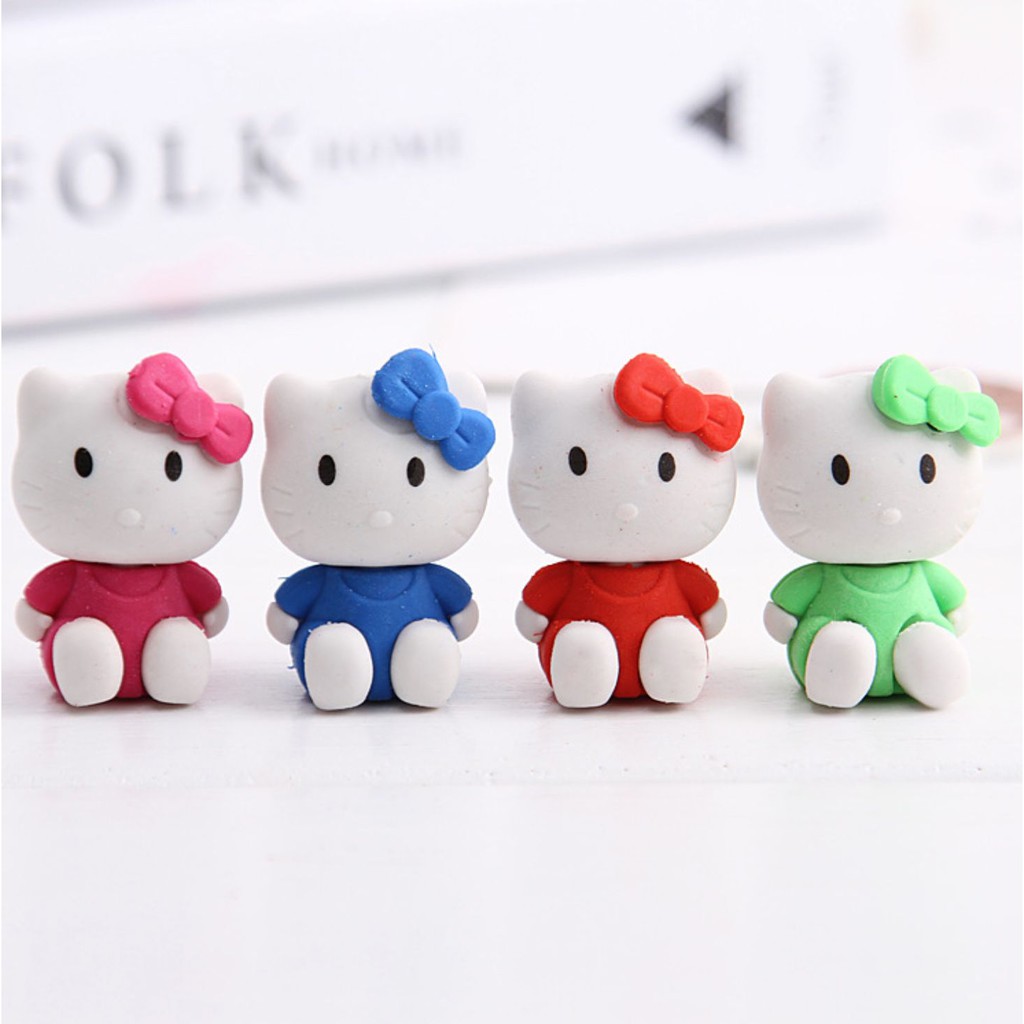 Cục Tẩy Hình Mèo Hello Kitty Siêu Dễ Thương - Cục Gôm Tẩy Văn Phòng Phẩm Cho Bé