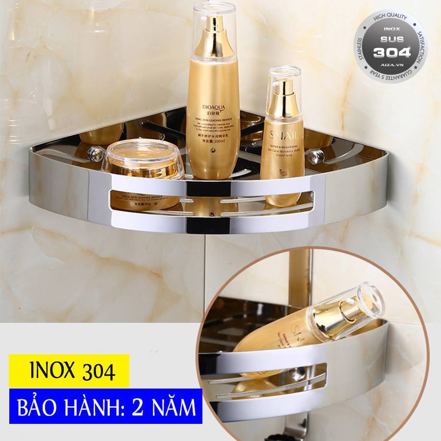 KỆ GÓC ĐƠN MS02 PHÒNG TẮM ĐỂ XÀ BÔNG Inox SUS 304