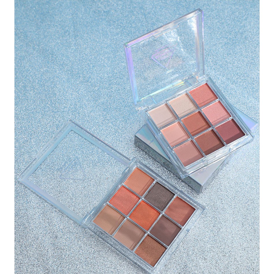 Bảng Phấn Mắt 9 ô VUÔNG NUDE Lameila nội địa kèm cọ tán sỉ Kang | BigBuy360 - bigbuy360.vn