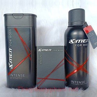 Combo Xmen For Boss Intense: Gội 180g - Xà Bông 75g - Xịt 150ml