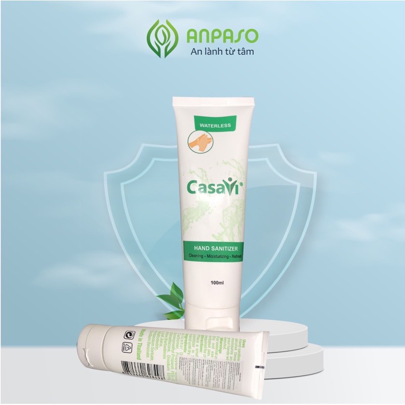 Nước Rửa Tay Khô Casavi xuất xứ Thái Lan sát khuẩn an toàn, dưỡng ẩm cho da 100ml | BigBuy360 - bigbuy360.vn