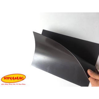 Tấm A4 dày 1.5mm nam châm dẻo dày 1.5mm, nam châm lá màu nâu hai mặt, lực hít mạnh